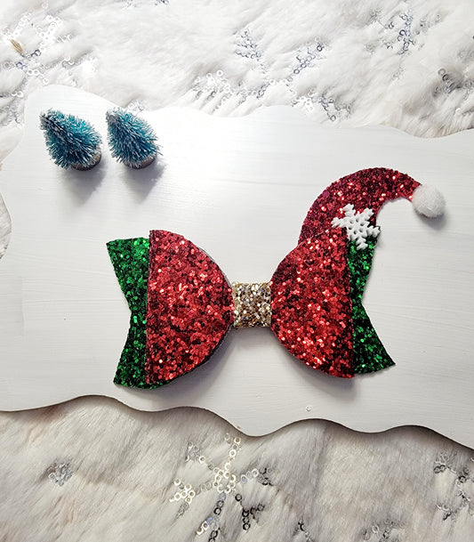 6 in hair bows, faux leather bows, Holiday bows, Holiday hair bows,bows for hair, air bows, hair bows clip art, homemade hair bows,